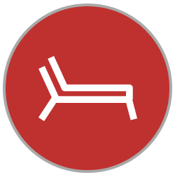 Beach chaise lounges