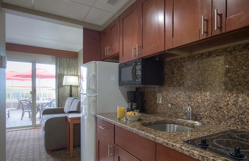 Cape May resort room kitchen