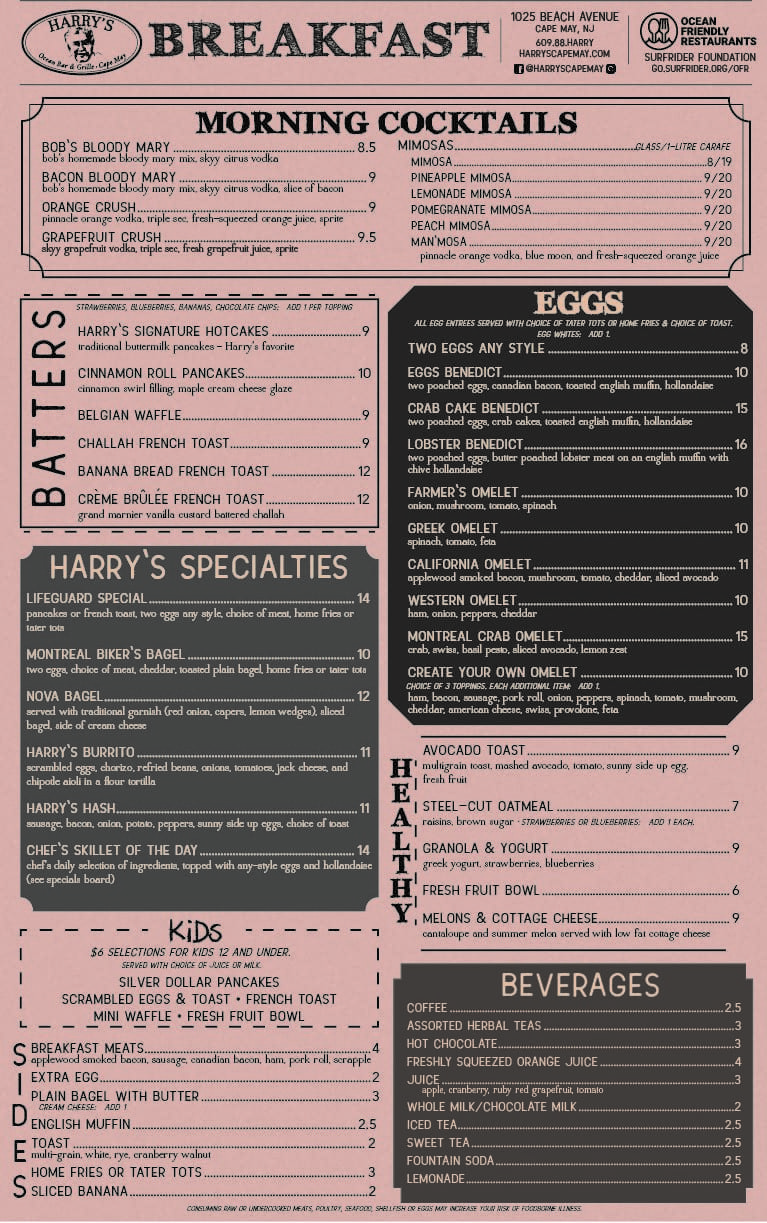 Cape May NJ Restaurants | Harry's
