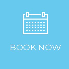 Book Now link with blue background and white calendar icon